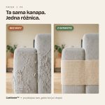 Porównanie: kanapa bez maty i z matą CatMatte